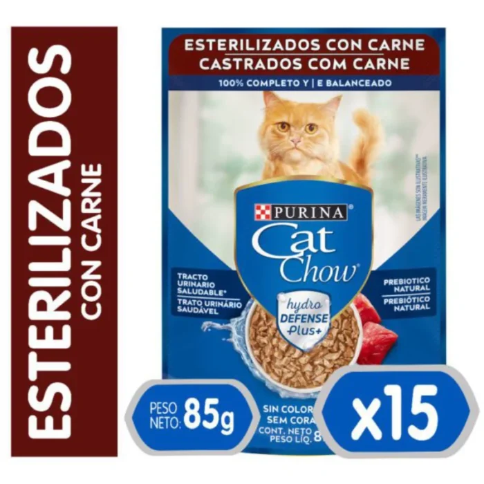 Cat Chow Esterilizado Pouch Carne