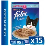 Felix gatitos pescado en salsa
