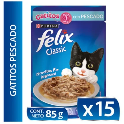 Felix gatitos pescado en salsa
