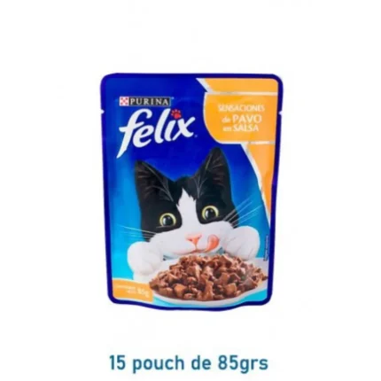 Felix gato adulto pavo
