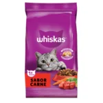 Whiskas comida seca adultos sabor carne 10kg