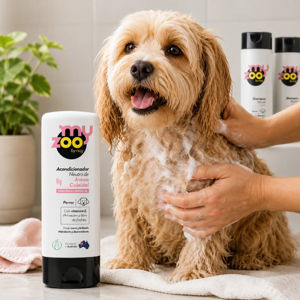 Acondicionador MyZoo de avena coloidal para perros con piel sensible