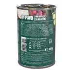 Belcando Pavo con Arroz y Calabacín 400 g – Display 6 – reverso del envase