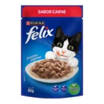 Felix Pouch Adultos Trocitos Jugosos con Carne 15x85 g