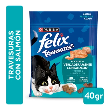 Felix Travesuras Salmón 40 g – Caja 15